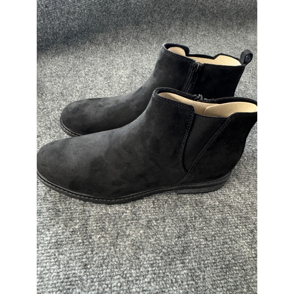 Sonoma Ankle Boots Women's Lottie Black Micro Chelsea size 9 New - Picture 6 of 8